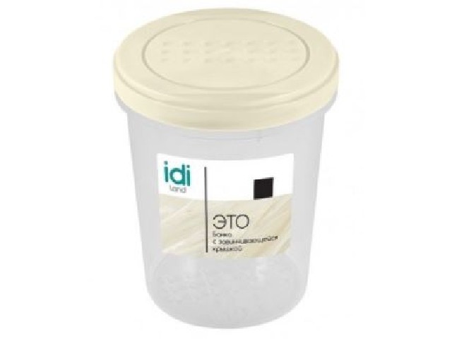 Банка с завинчивающейся крышкой Asti 1,0л (светло-бежевый)